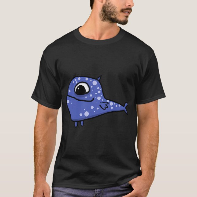 blauer Fisch T-Shirt (Vorderseite)