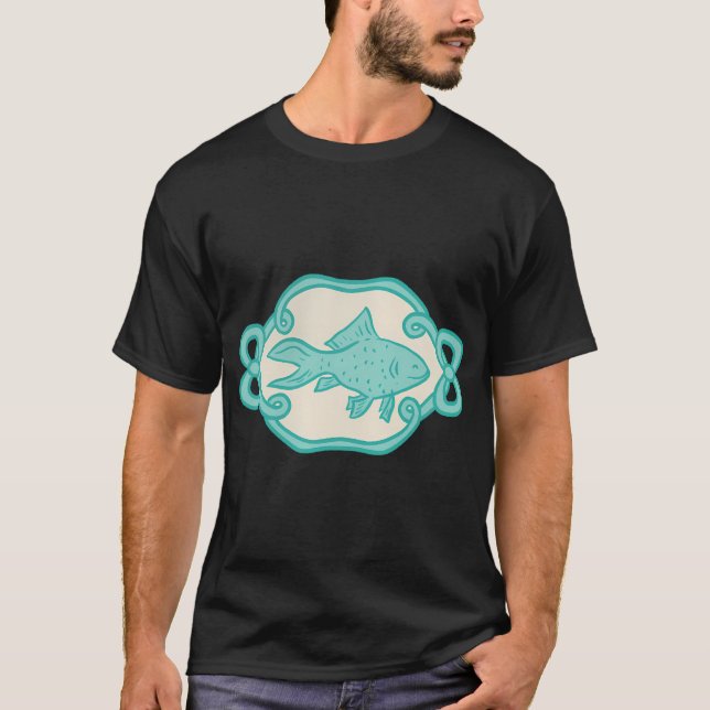 Blauer Fisch T-Shirt (Vorderseite)