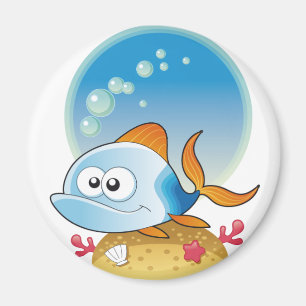 Blauer Fischmagnet Magnet