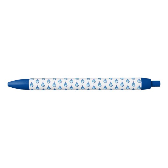 Blauer Flammenstrahl behalten Kugelschreiber (Vorderseite)