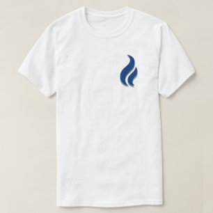 Blauer Flammenstrahl behalten T-Shirt