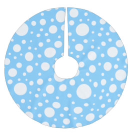 Blauer Fleckenrock Polyester Weihnachtsbaumdecke