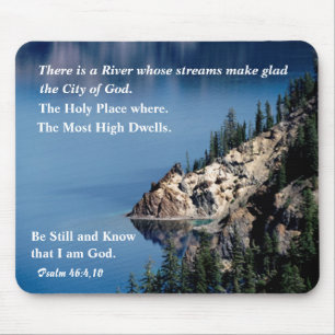Blauer Fluss Gottes Mousepad. Mousepad