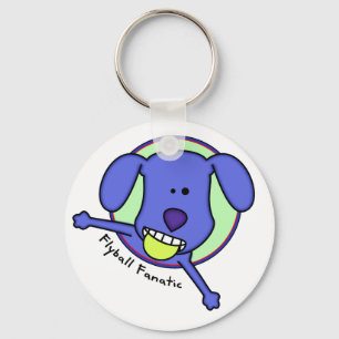 Blauer Flyball Fanatiker-Schlüsselanhänger Schlüsselanhänger