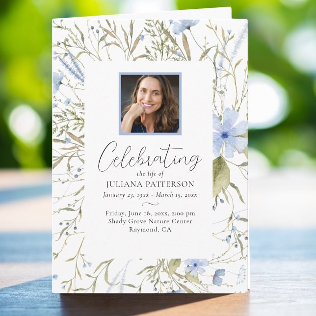 Blauer Foto Feier zur Beerdigung des Lebens Programm (Von Creator hochgeladen)