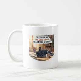 Blauer Französischer Bulldogge Schnarchen Gemütlic Kaffeetasse