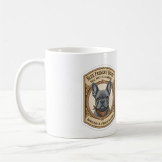 Blauer Frenchie Roast Vintage Französische Bulldog Kaffeetasse