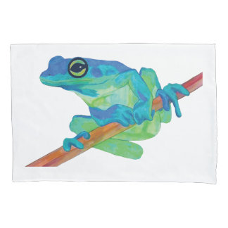 Blauer Frosch Kissenbezug