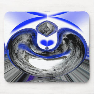Blauer Frostmoment Mousepad