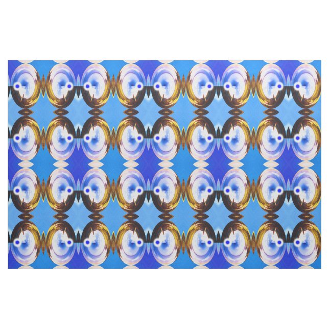 Blauer Frühling Stoff (Fat Quarter (45,7 x 55,9 cm))