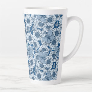 Blauer Frühling, wilde Blume, Gänseblümchen Milchtasse