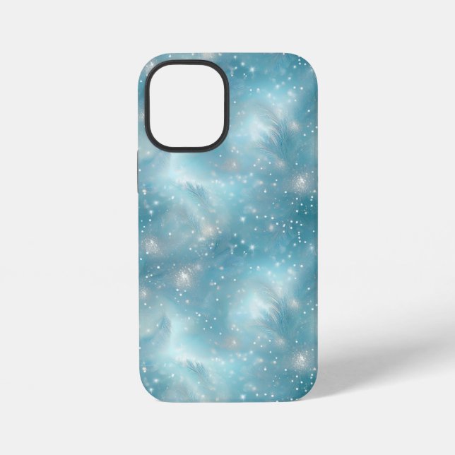 Blauer Funkelnd Entwurf iPhone 12 Mini Hülle (Rückseite)