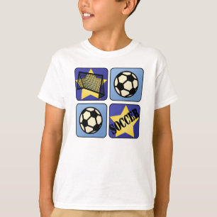 Blauer Fußball T-Shirt
