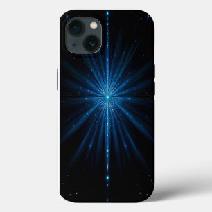 Blauer Galaxien-Kontinuum Kosmische Sternengeburt iPhone Hülle