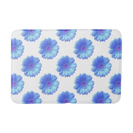 Blauer Gänseblümchen Badematte