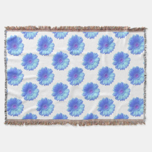 Blauer Gänseblümchen Decke