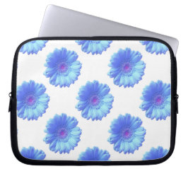 Blauer Gänseblümchen Laptopschutzhülle