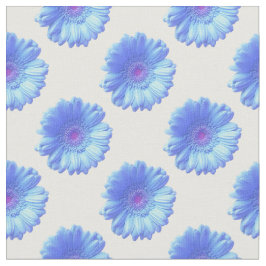 Blauer Gänseblümchen Stoff