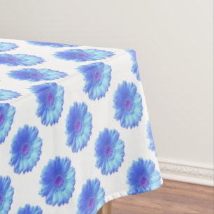 Blauer Gänseblümchen Tischdecke