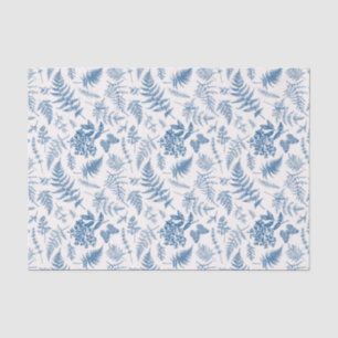Blauer Garten Schmetterling und Blumengarten Muste Seidenpapier