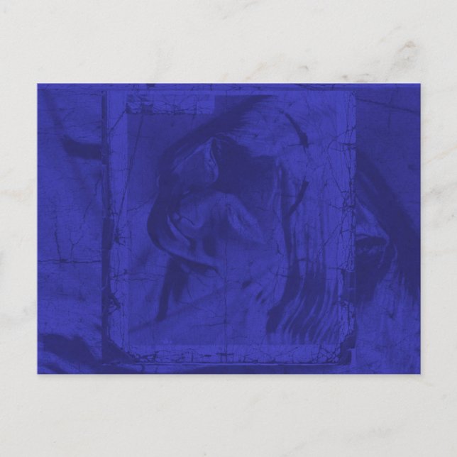 Blauer Gedanke I Postkarte (Vorderseite)