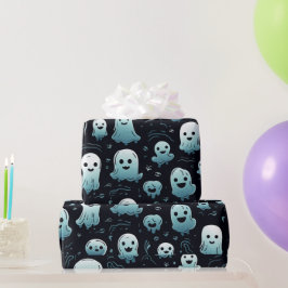 Blauer Geist Niedlich Modernes Adventure Black Hal Geschenkpapier