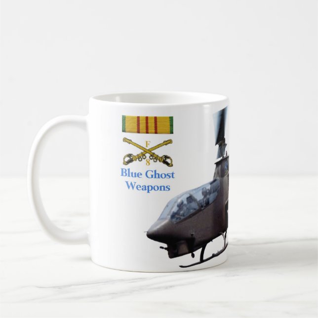 Blauer Geist-Waffen-Zug Kaffeetasse (Links)