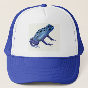 Blauer Gift-Pfeil-Frosch-Hut Truckerkappe