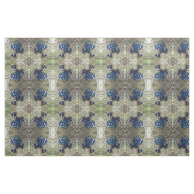 Blauer Gift-Pfeil-Frosch Stoff (Fat Quarter (45,7 x 55,9 cm))