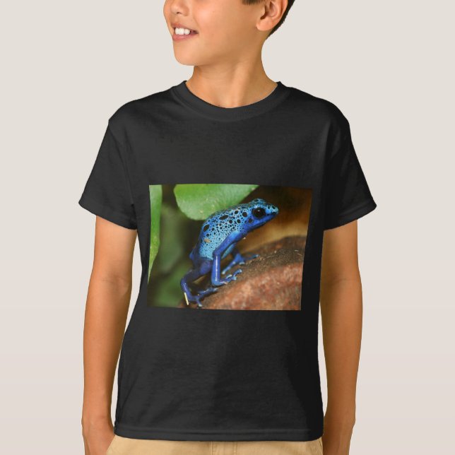 blauer Giftpfeilfrosch T-Shirt (Vorderseite)
