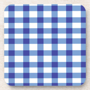 Blauer Gingham Untersetzer