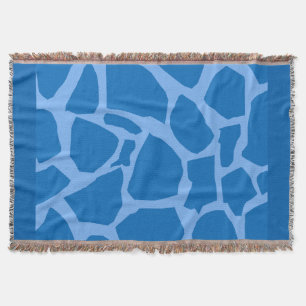 Blauer Giraffe Texturwirbel Blanket Decke