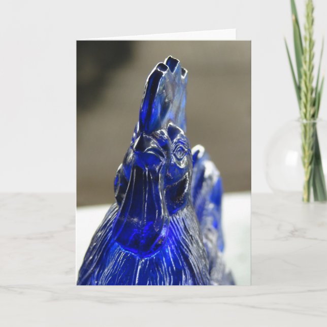 Blauer Glassroster - Details Karte (Vorderseite)