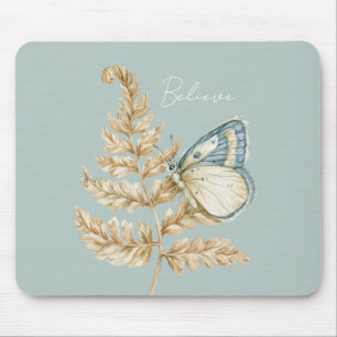 Blauer Glaubensschmetterling Mousepad
