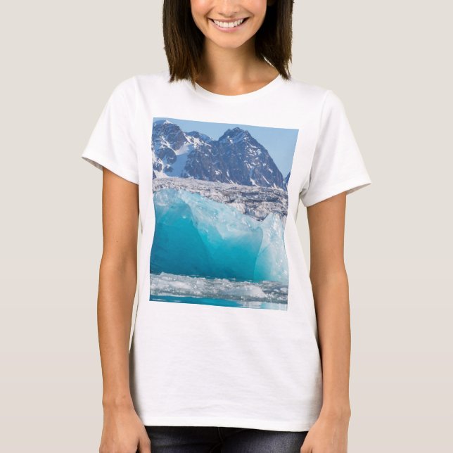 Blauer Gletschereis, Norwegen T-Shirt (Vorderseite)