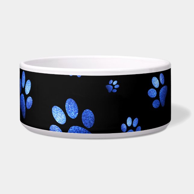 Blauer Glitzer Napf (Vorderseite)