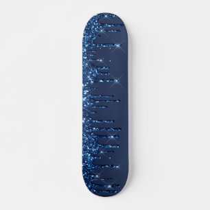 Blauer Glitzer Skateboard