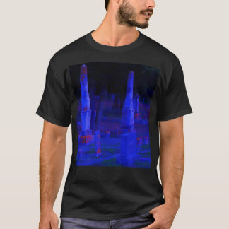 Blauer Grabgarn T Shirt