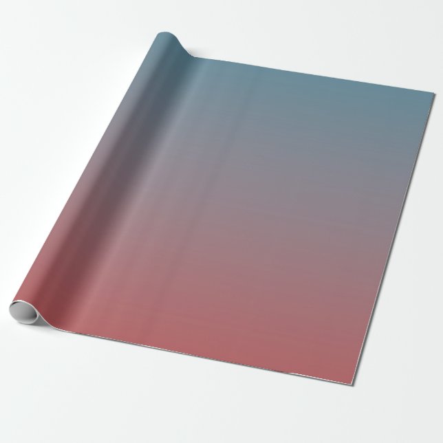 Blauer Gradient Geschenkpapier (Ungerollt)