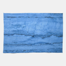 Blauer Granitmuster blauer Marmorfelsen Geschirrtuch