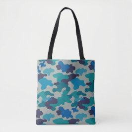 Blauer graue Camouflage Schultertasche Tasche