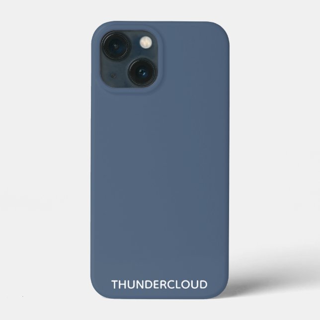 Blauer Graue Farbe von Thundercloud Case-Mate iPhone Hülle (Rückseite)