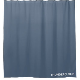 Blauer Graue Farbe von Thundercloud Duschvorhang