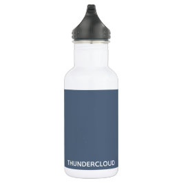 Blauer Graue Farbe von Thundercloud Edelstahlflasche