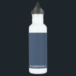Blauer Graue Farbe von Thundercloud Edelstahlflasche<br><div class="desc">Blaugrau wie donnernde Wolken</div>