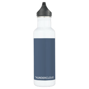 Blauer Graue Farbe von Thundercloud Edelstahlflasche