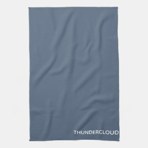 Blauer Graue Farbe von Thundercloud Geschirrtuch