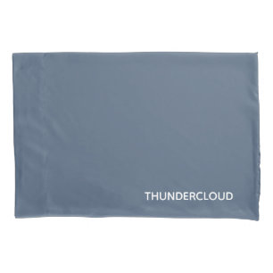Blauer Graue Farbe von Thundercloud Kissenbezug