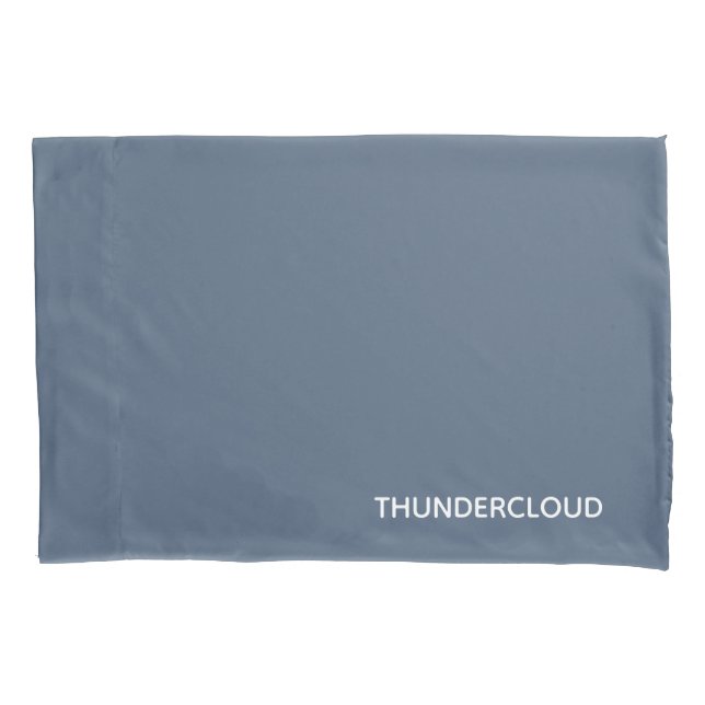 Blauer Graue Farbe von Thundercloud Kissenbezug (Vorderseite)