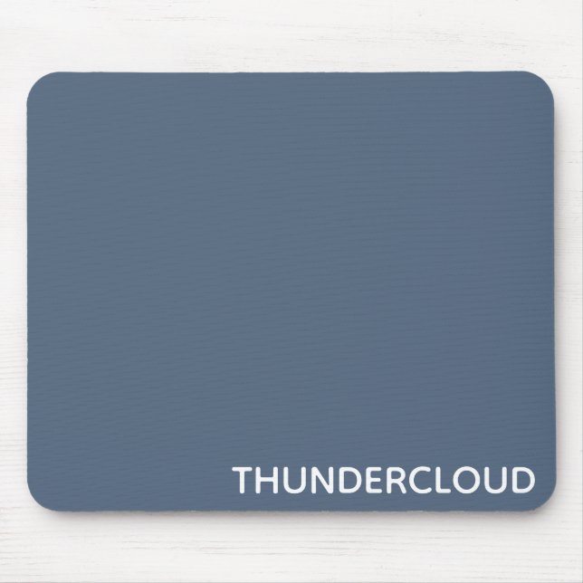 Blauer Graue Farbe von Thundercloud Mousepad (Vorne)
